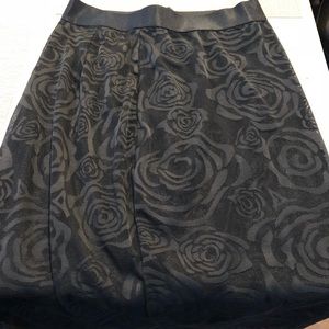 Black Rose Lace Skirt